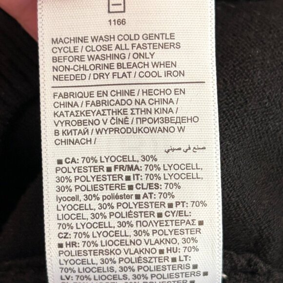 Athleta Sequoia Sweater XS black full zip bomber jacket - Picture 11 of 11